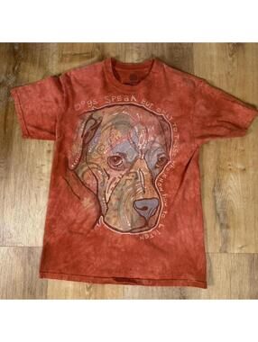 Y2K The Mountain red dog graphic tee Size M